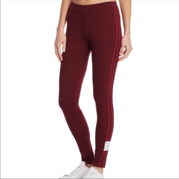 adidas leggings burgundy